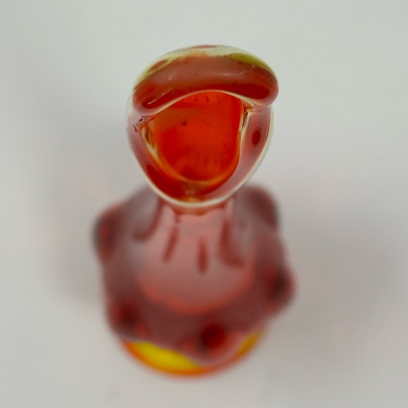 Vintage Viking Glass Amberina 13.5” Swung Vase - Picture 6 of 8